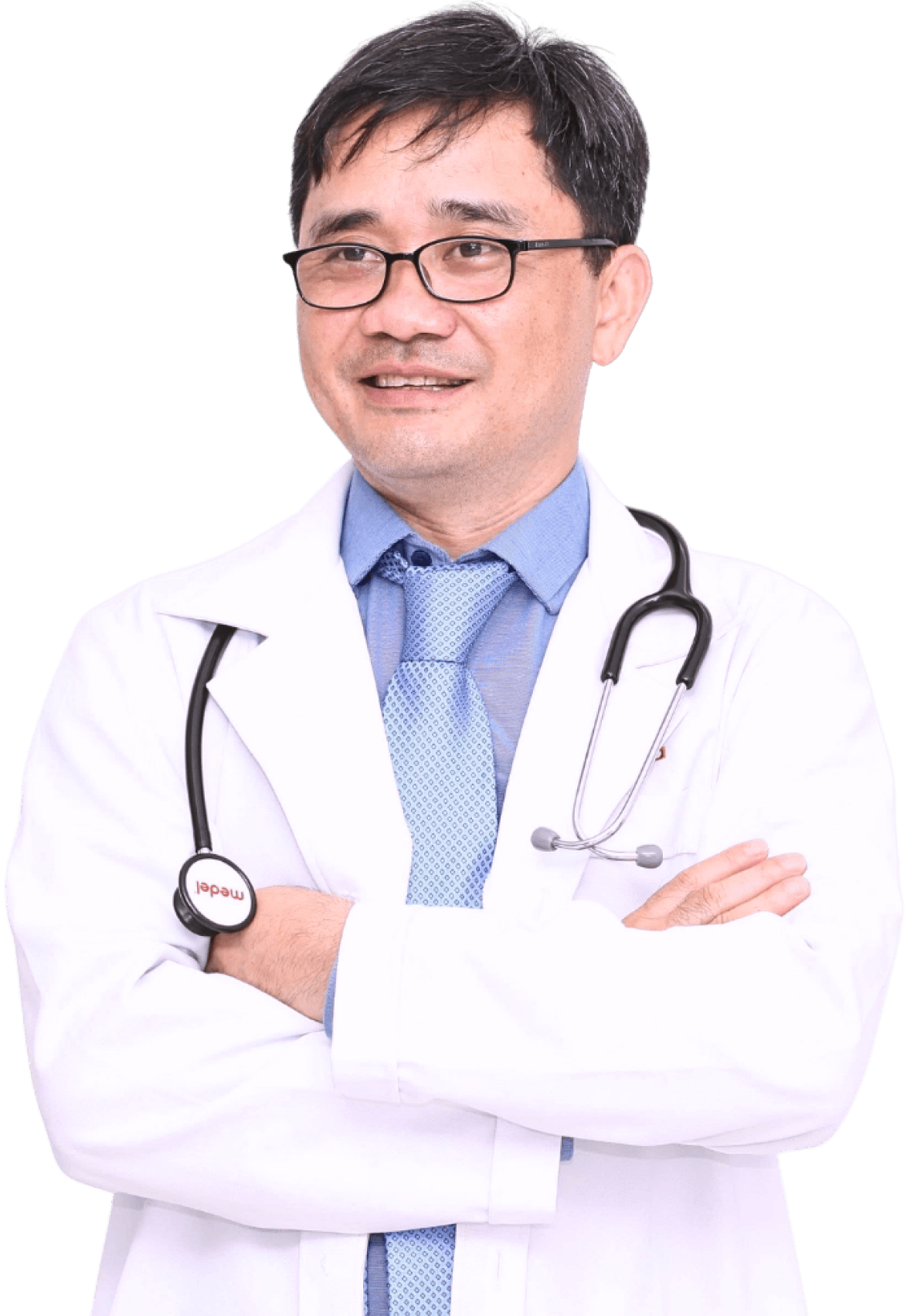 PGS TS BS. Trần Thanh Vỹ trong ảnh giới thiệu landing page.